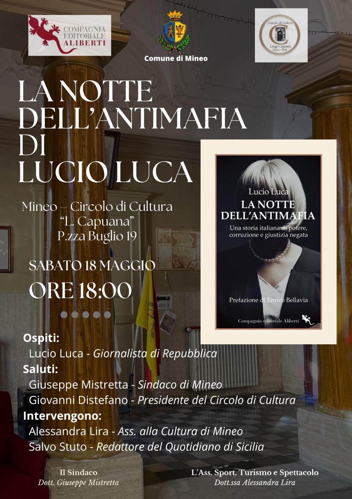 La notte dell’Antimafia di Lucio Luca. Spaccato di una terra dove bianco e nero spesso si fondono