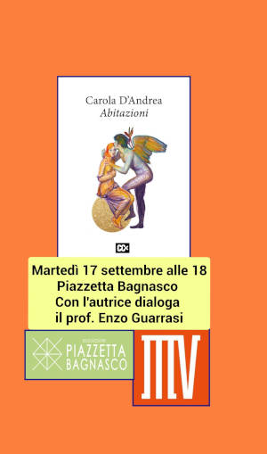La vita pensata e vissuta in versi: Carola D’Andrea con il suo libro “Abitazioni”a piazzetta Bagnasco