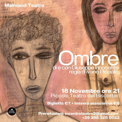 I paesaggi sonori e onirici di “Ombre”, in scena sabato 16 novembre al Piccolo Teatro dei Biscottari