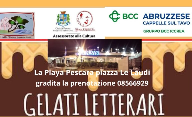 La Terrazza de La Playa per i Gelati Letterari