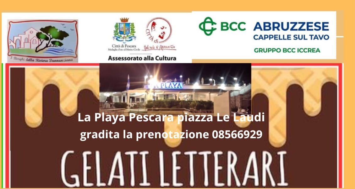 La Terrazza de La Playa per i Gelati Letterari