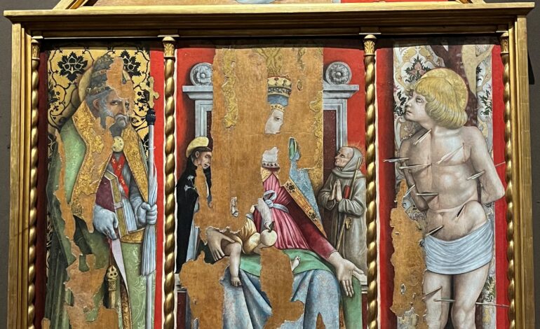 Rigoni di Asiago festeggia 10 anni con La Natura nel cuore di.” e inaugura la conclusione del restauro: Primo Trittico di Valle Castellana di Carlo Crivelli