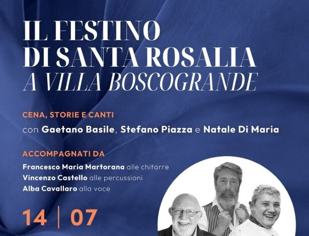Gaetano Basile, Stefano Piazza e il mistero di Santa Rosalia al Festino di Villa Boscogrande