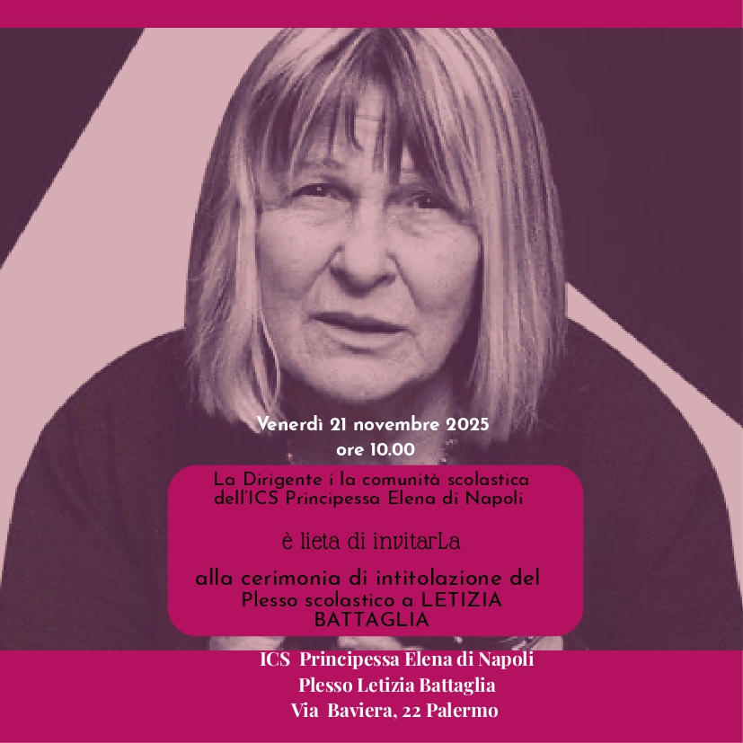 Sarà l’Ics Principessa Elena di Napoli il primo istituto scolastico siciliano intitolato alla fotografa Letizia Battaglia. Venerdì 21 Novembre una giornata di memoria viva