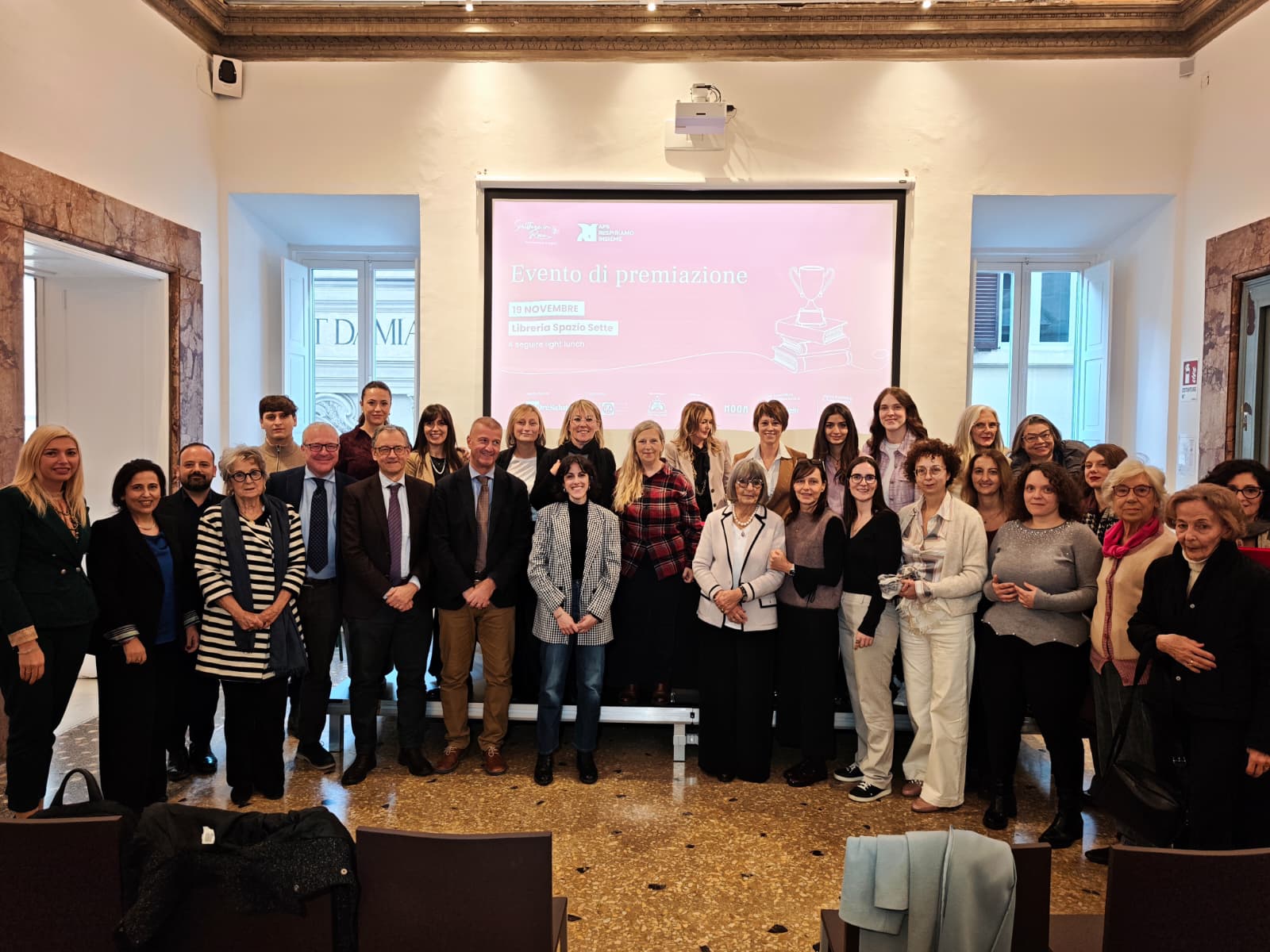  Editoria, a Roma la cerimonia di premiazione della prima edizione del concorso “Scritture in Rosa”