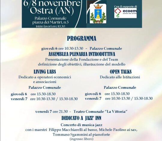 Fondazione Ampioraggio fa tappa a Ostra (AN) per gli Ampioraggio Day: tre giorni di laboratori di innovazione, dal 6 all’8 novembre