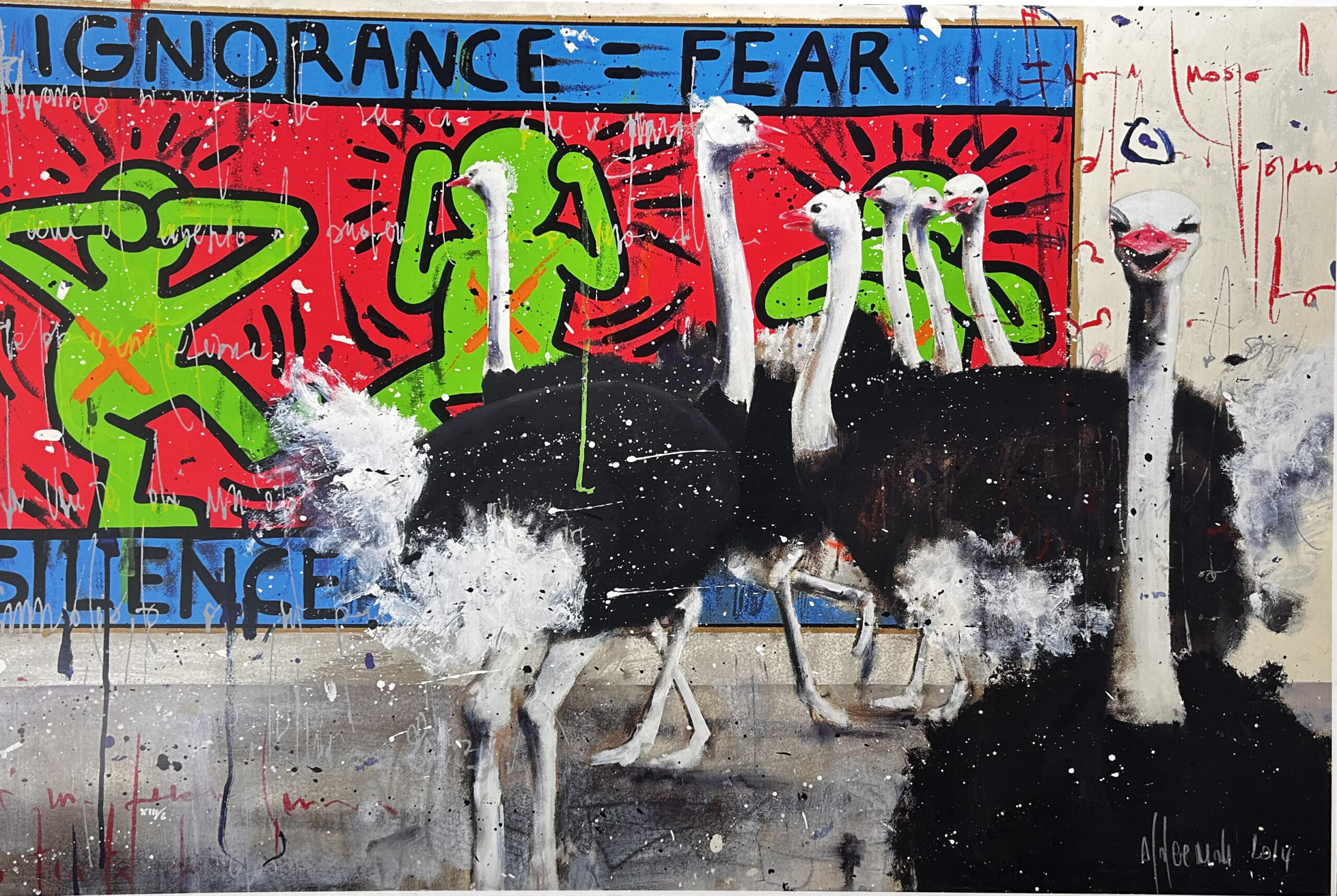 Al “Centro d’arte Raffaello” tre opere di Angelo Accardi, nome di punta della scena contemporanea: ironia, pop surrealista e messaggi sociali