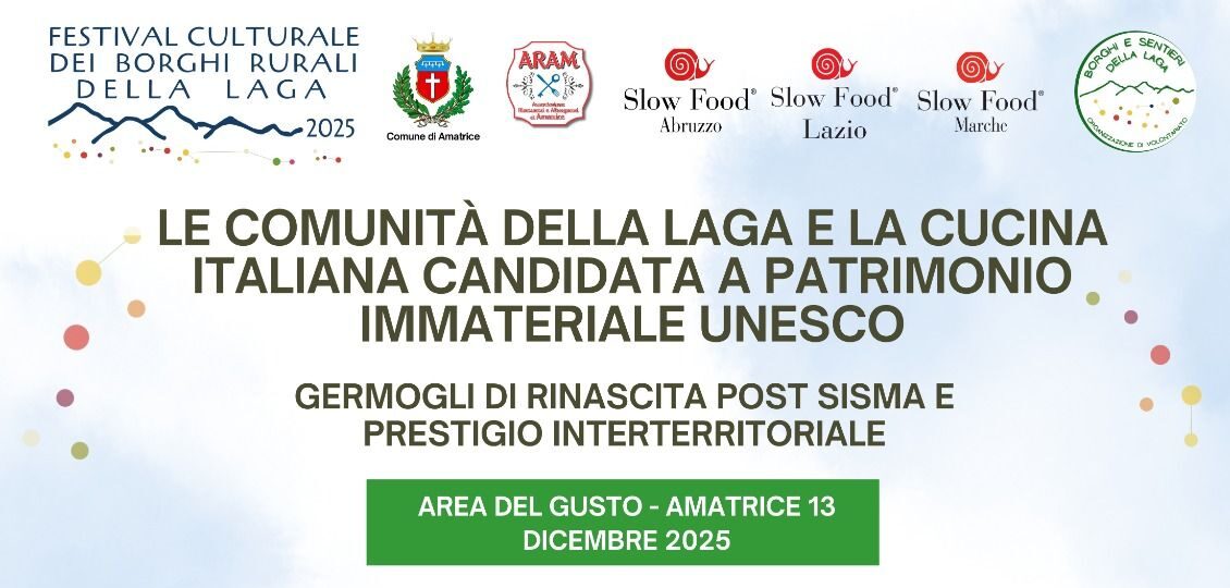 I Borghi Rurali della Laga come presidi culturali rappresentativi della Cucina Italiana Patrimonio Immateriale Unesco