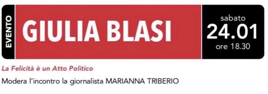 Prima presentazione firmata Mondadori BookStore Scicli: A Palazzo Spadaro arriva Giulia Blasi