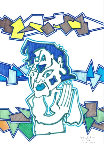 Massimiliano Reggiani interpreta l’universo di SuperMario: le visioni grafiche di Mario Di Miceli tra Art Brut e teatro dell’anima