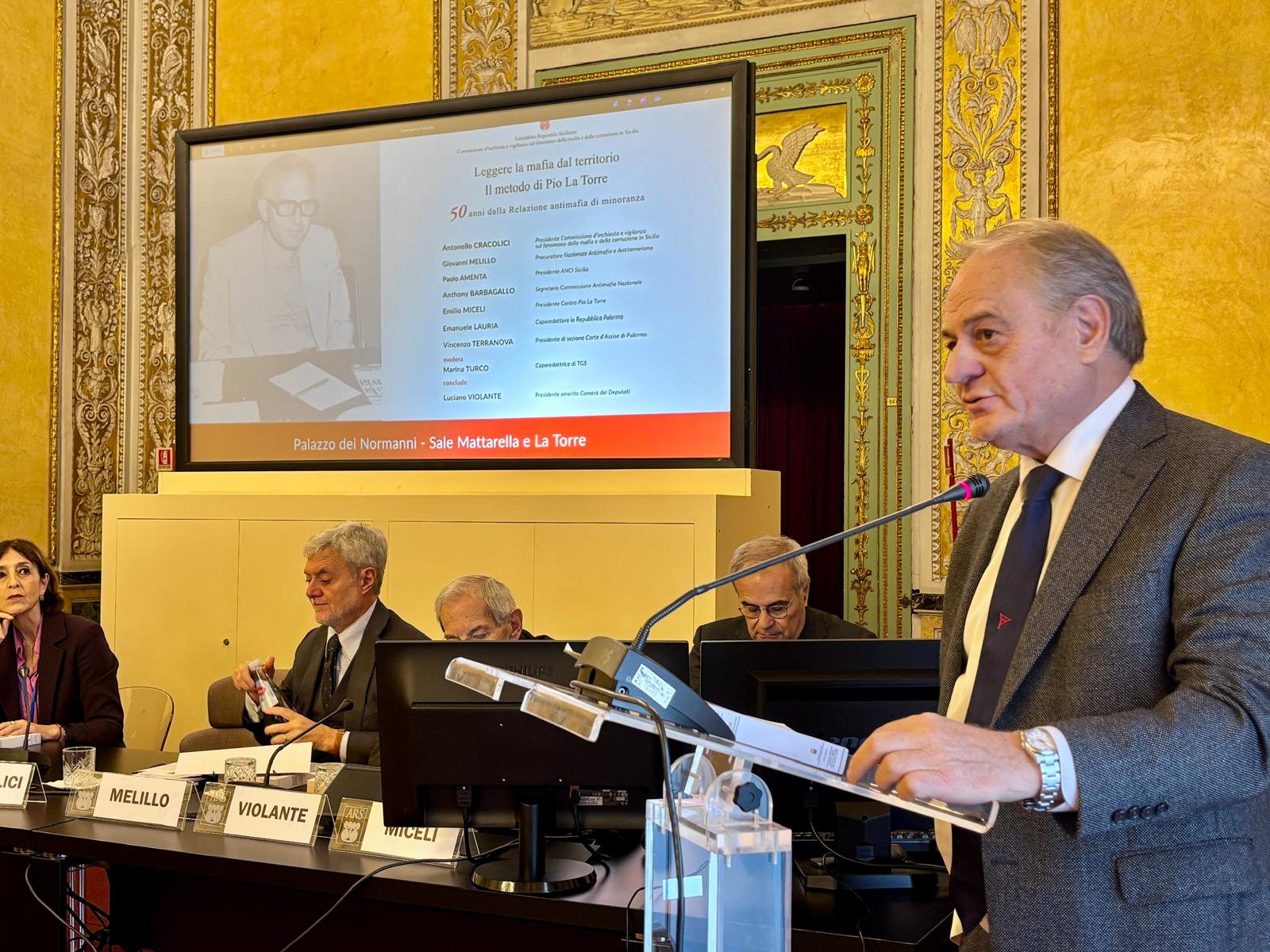 Cracolici: “Metodo relazione Pio La Torre consente di riconoscere la mafia. Corruzione oggi nuova lupara”