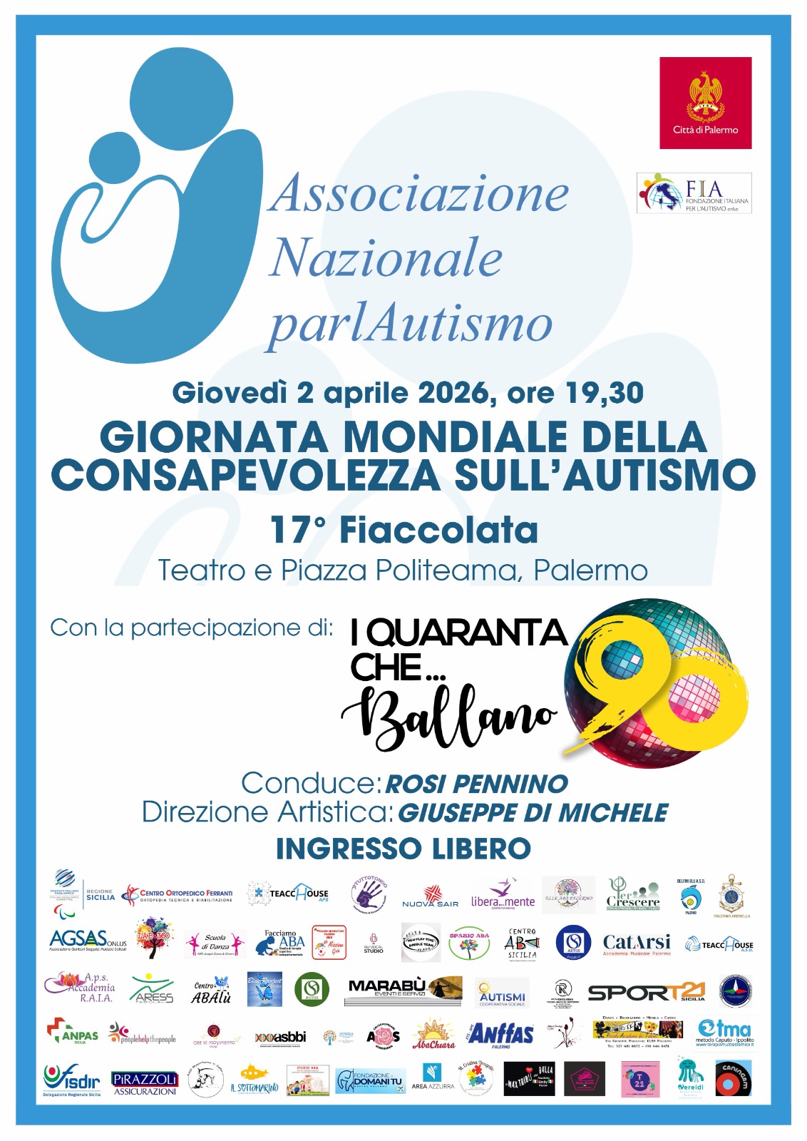 Palermo, il Teatro Politeama si illumina per l’autismo il 2 aprile