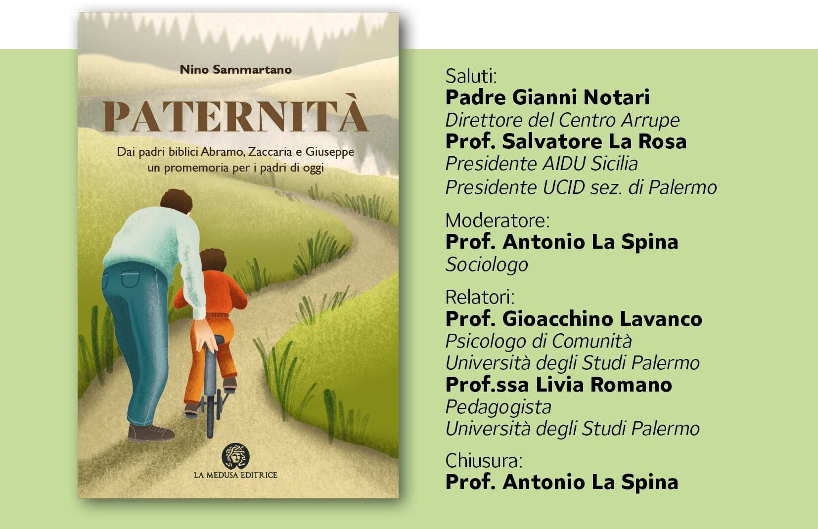 A Palermo la presentazione del libro Paternità di Nino Sammartano