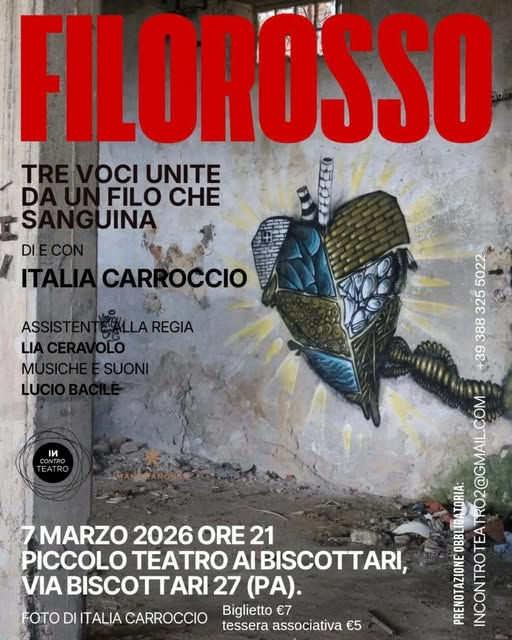 FILOROSSO di Italia Carroccio al Piccolo Teatro dei Biscottari