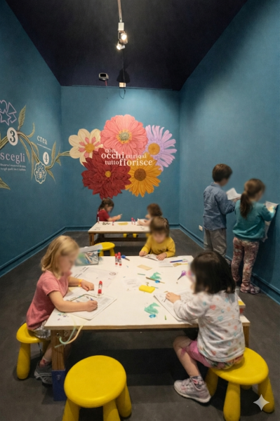 Chiostro Spring Art 2026: laboratori per bambini al Chiostro del Bramante