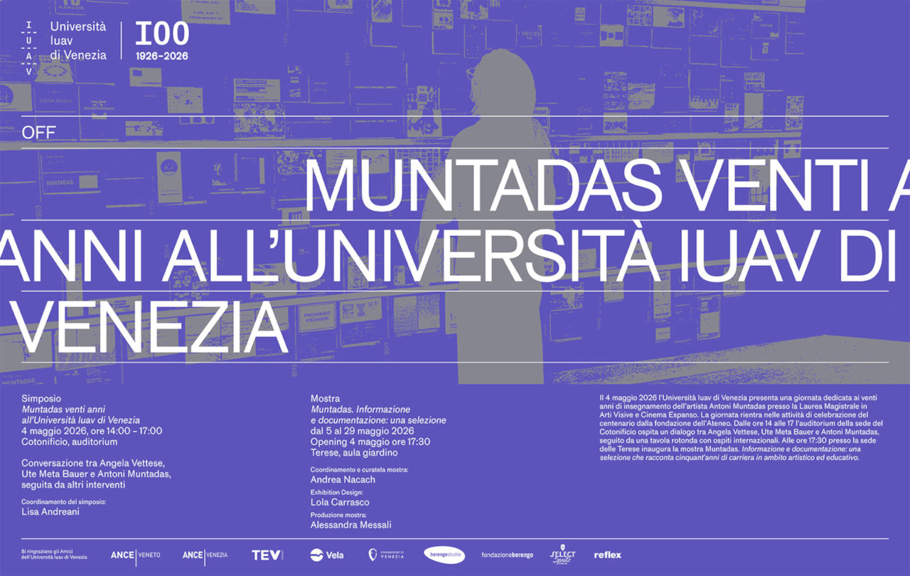 Antoni Muntadas: venti anni all’Università Iuav di Venezia