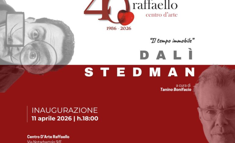 “Il tempo immobile”: Dalì e Stedman in mostra al Centro d’arte Raffaello di Palermo