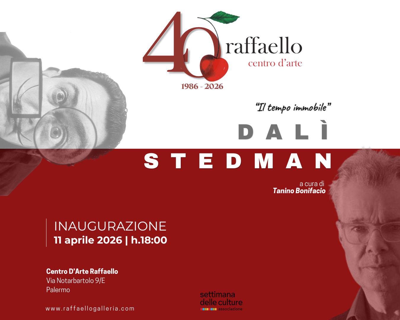 “Il tempo immobile”: Dalì e Stedman in mostra al Centro d’arte Raffaello di Palermo