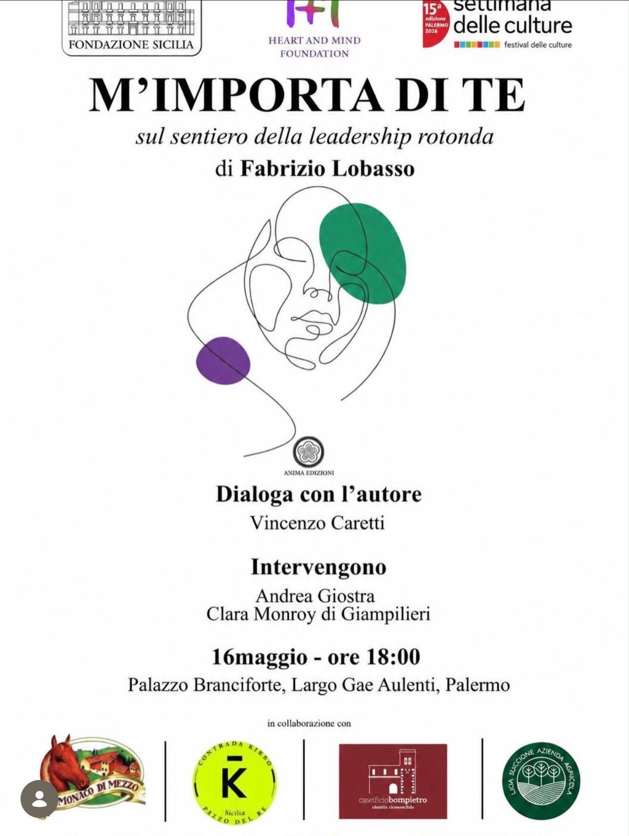 Palermo, il coraggio dell’ascolto: a Palazzo Branciforte la presentazione di “M’importa di te”