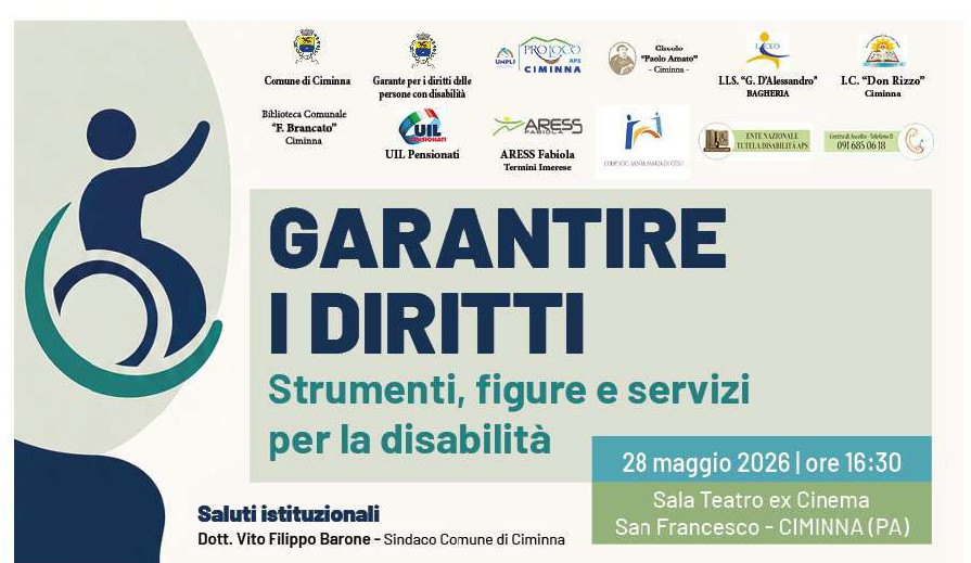 Garantire i diritti: strumenti e servizi per la disabilità | Convegno a Ciminna