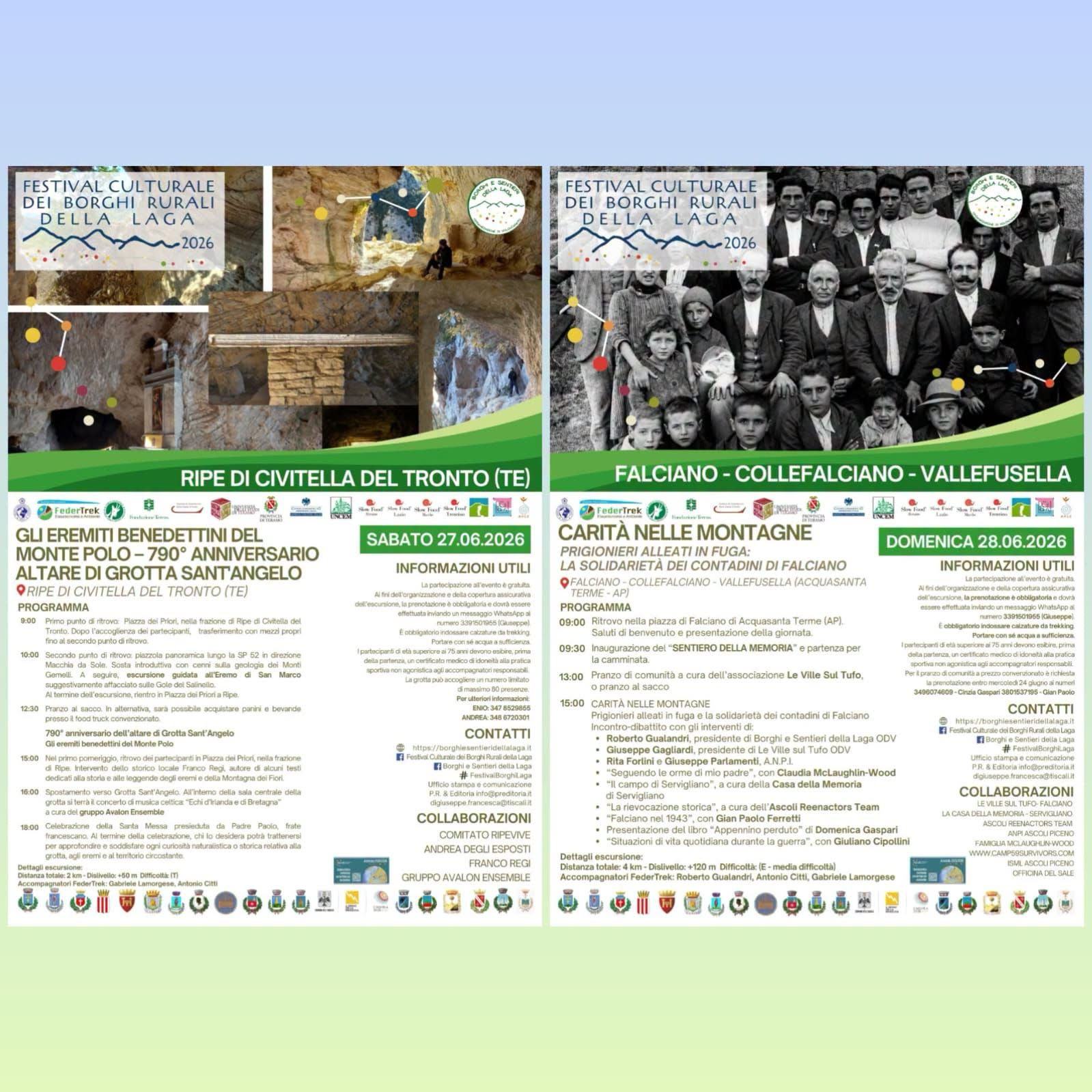 Eremi rupestri, note in grotta e testi della memoria, le nuove emozioni con il Festival itinerante della Laga