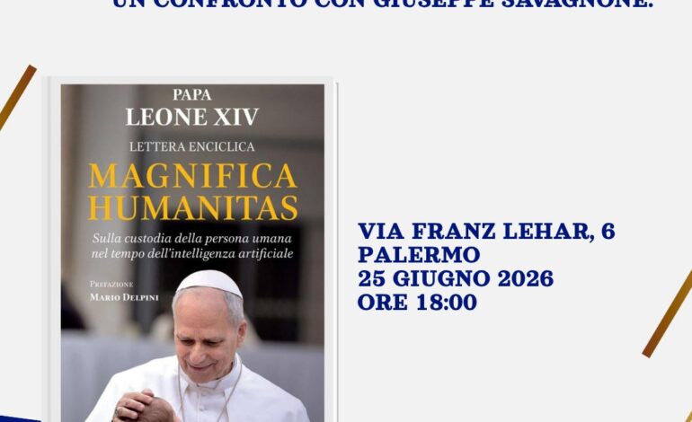 Incontro sulla 𝐌𝐚𝐠𝐧𝐢𝐟𝐢𝐜𝐚 𝐇𝐮𝐦𝐚𝐧𝐢𝐭𝐚𝐬 con il prof. G. Savagnone