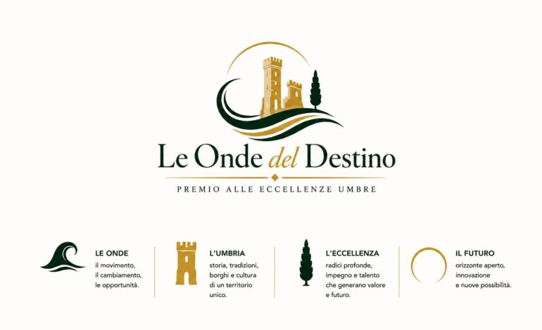 Spoleto ospita la prima edizione del Premio “Le Onde del Destino – Eccellenze Umbre”