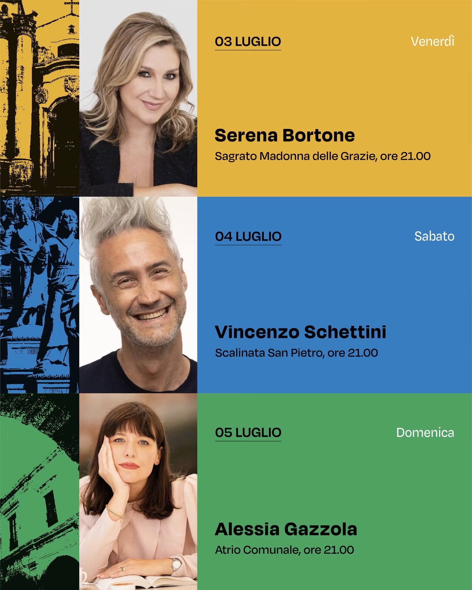 V edizione Festival Letterario Scenari Modica: Arrivano Bortone, Schettini e Alessia Gazzola