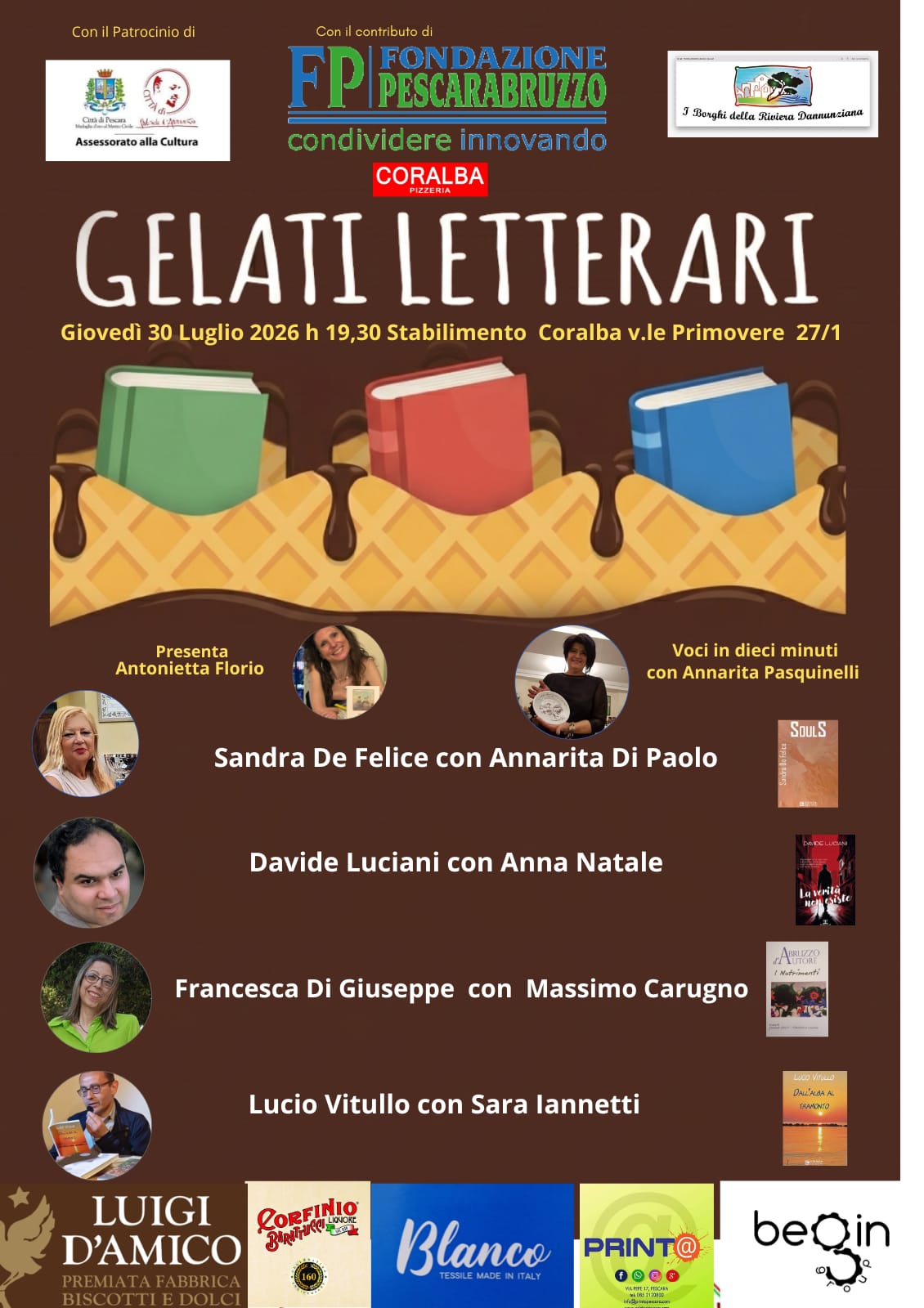 Gelati Letterari, ultimo appuntamento del mese di luglio