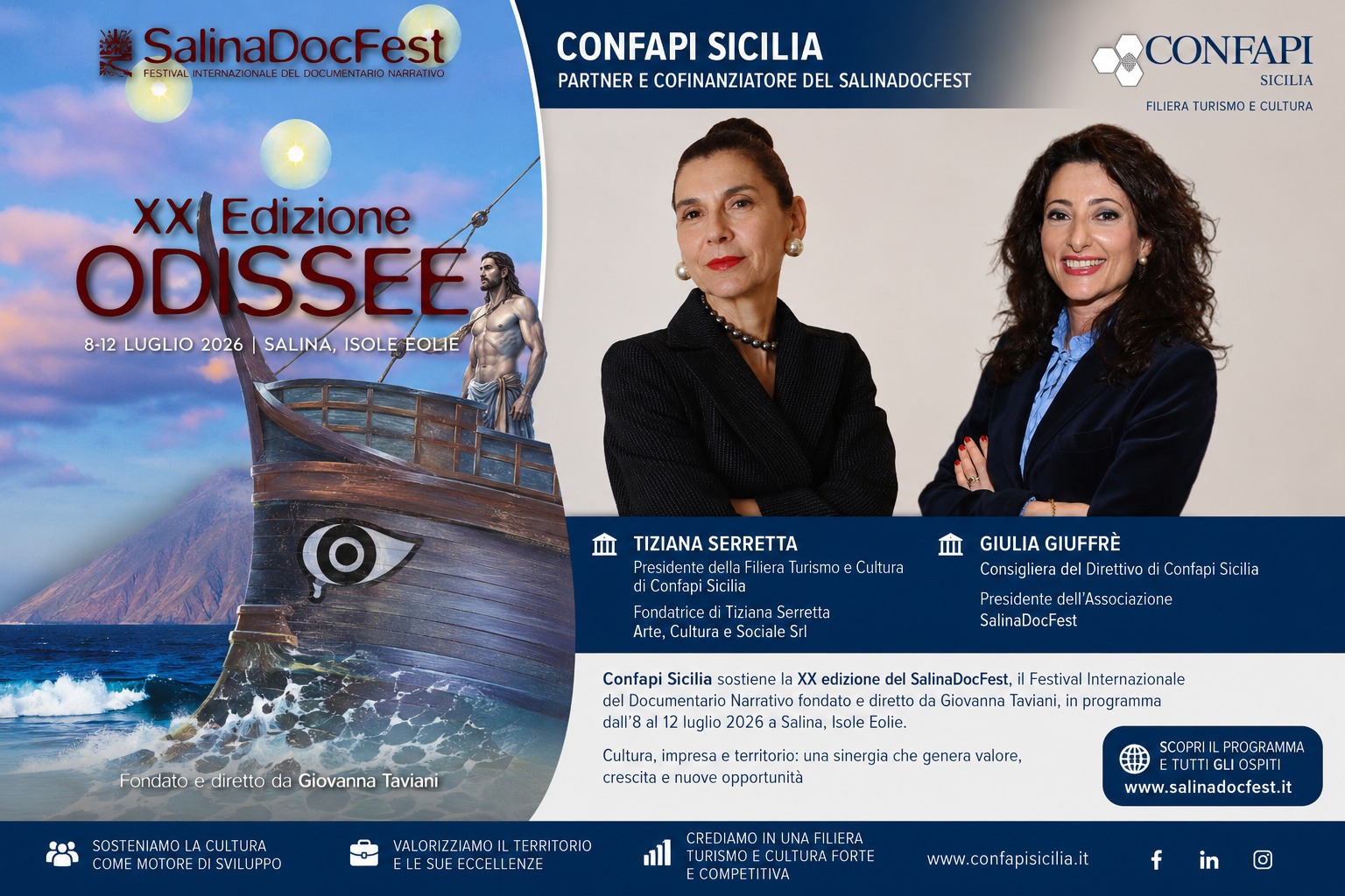 Confapi Sicilia sostiene il SalinaDocFest: cultura e impresa insieme per lo sviluppo dei territori