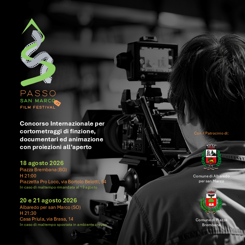 IN ARRIVO IL PASSO SAN MARCO FILM FESTIVAL: CINEMA INDIPENDENTE E CULTURA INTERNAZIONALE SULLE OROBIE