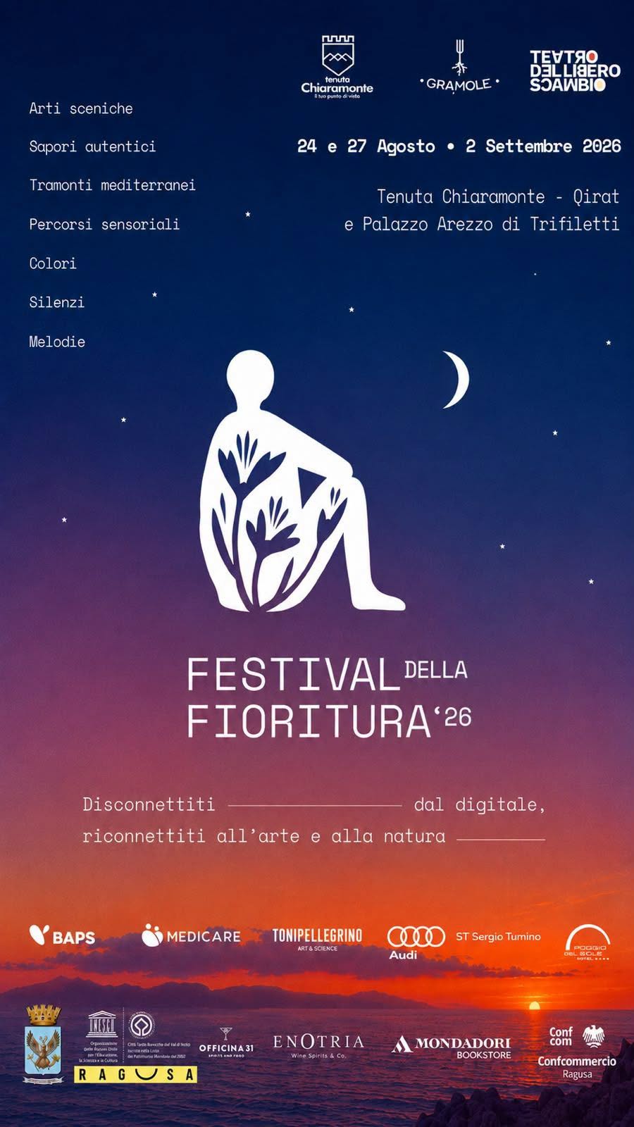 Festival della Fioritura 2026: tra carrubbi e ulivi, voci, danza e musica. La campagna ragusana diventa lo scenario naturale perfetto per diverse performance artistiche