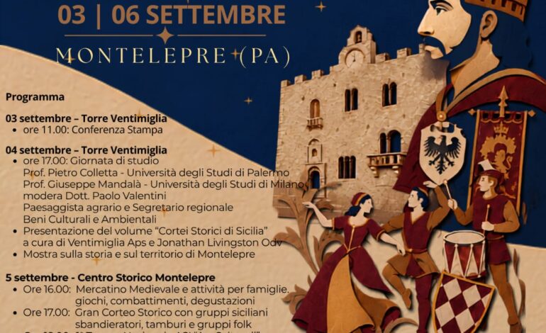 A Montelepre il 1° Torneo Nazionale di Danza Storica e Folk «ARS SALTANDI» dal 3 al 6 settembre 2026