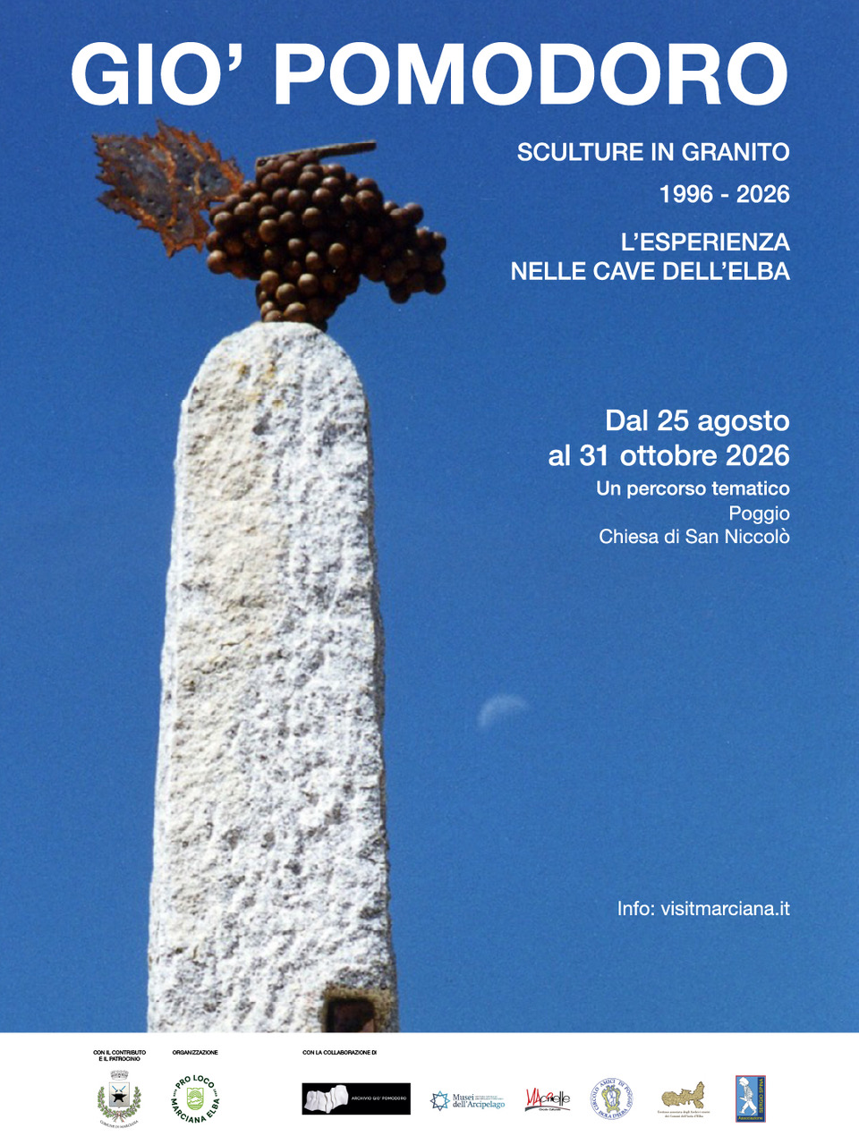 Gio’ Pomodoro – Sculture in granito. 1996-2026 L’esperienza nelle cave dell’Elba.