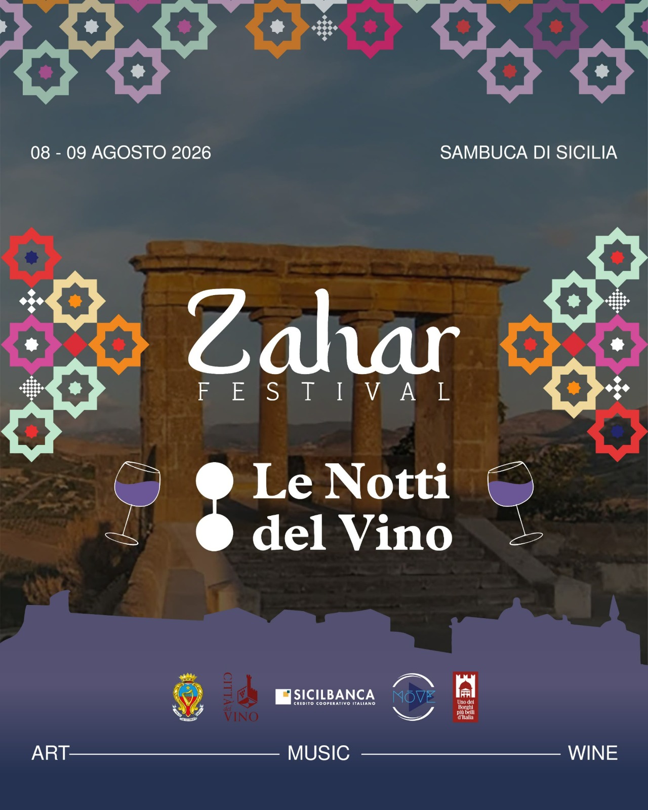 A Sambuca lo Zahar Festival: vino, degustazioni e musica