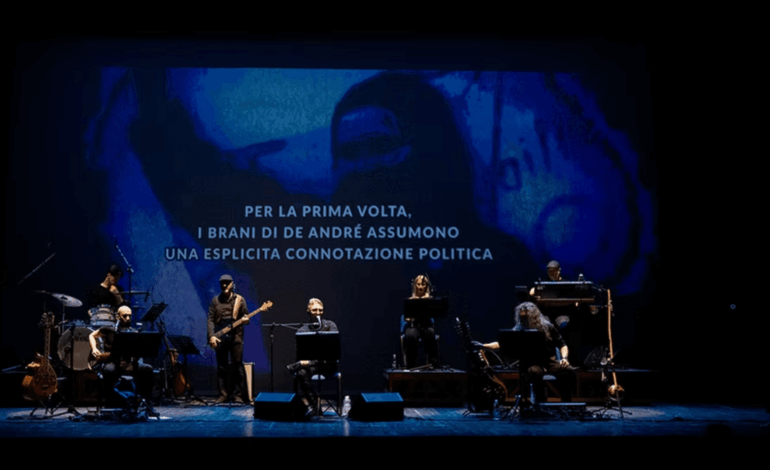 De André, La Storia: anteprima del tour nazionale per i trent’anni di Anime Salve alla Fortezza Vecchia di Livorno. Martedì 8 settembre ore 21,30.