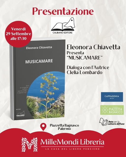 La musica e le storie che nascono dal rapporto profondo con il mare al centro di “Musicamare”, l’ultimo libro di Eleonora Chiavetta, il 29 settembre in piazzetta Bagnasco