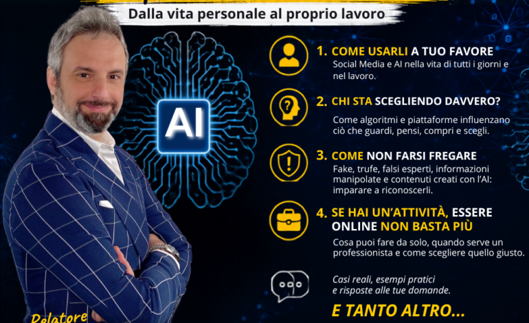 “Social media e Intelligenza artificiale: li stiamo usando o ci stiamo facendo usare?”.