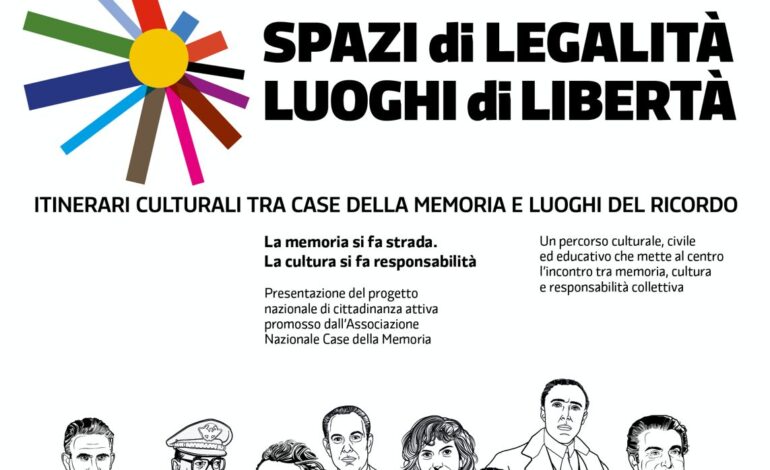 A PALERMO “Spazi di legalità – Luoghi di libertà ” Una nuova rete nazionale tra memoria, cultura e impegno civile