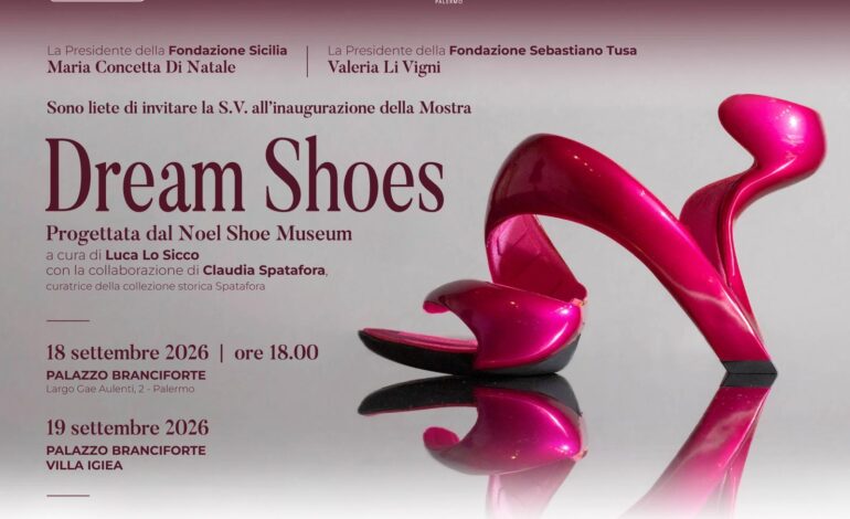 “Dream Shoes” a Palermo: la scarpa come opera d’arte in mostra a Palazzo Branciforte e Villa Igiea