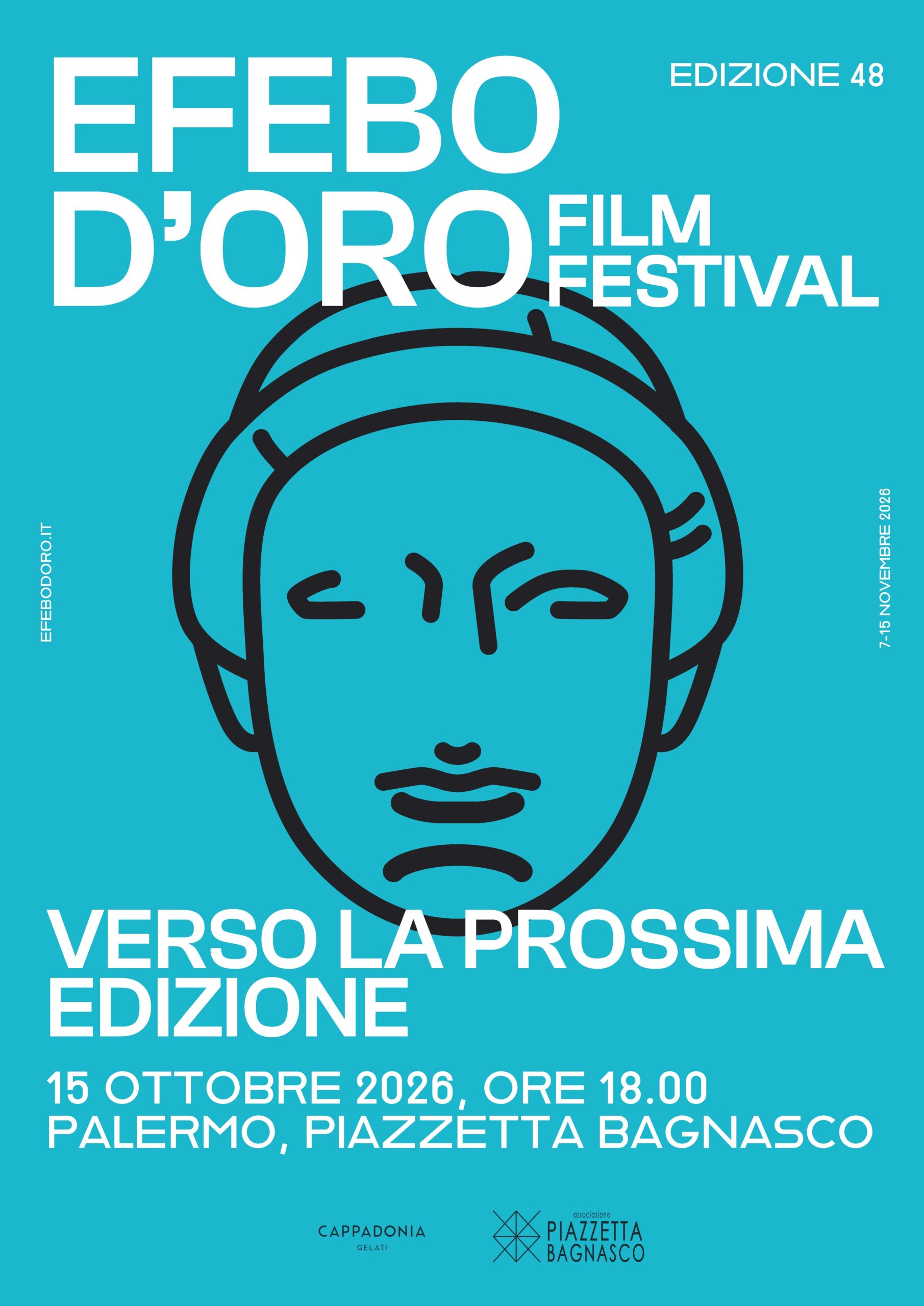In piazzetta Bagnasco, giovedì 15 Ottobre, la presentazione della 48sima edizione dell’Efebo D’Oro