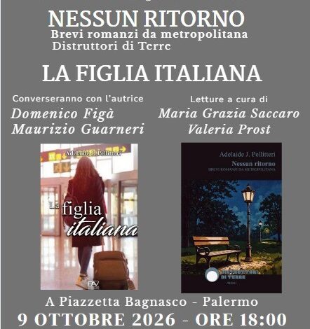 In piazzetta Bagnasco, venerdì 9 ottobre, la delicatezza della narrazione di Adelaide J. Pellitteri.
