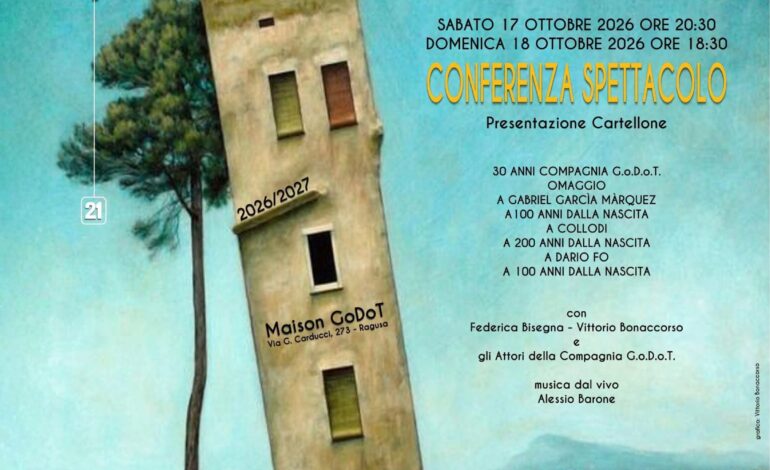 LA CONFERENZA SPETTACOLO DELLA COMPAGNIA GODOT PROMETTE APPUNTAMENTI IMPERDIBILI PER LA PROSSIMA STAGIONE